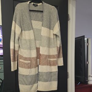 AGB Multicolor Striped Cardigan